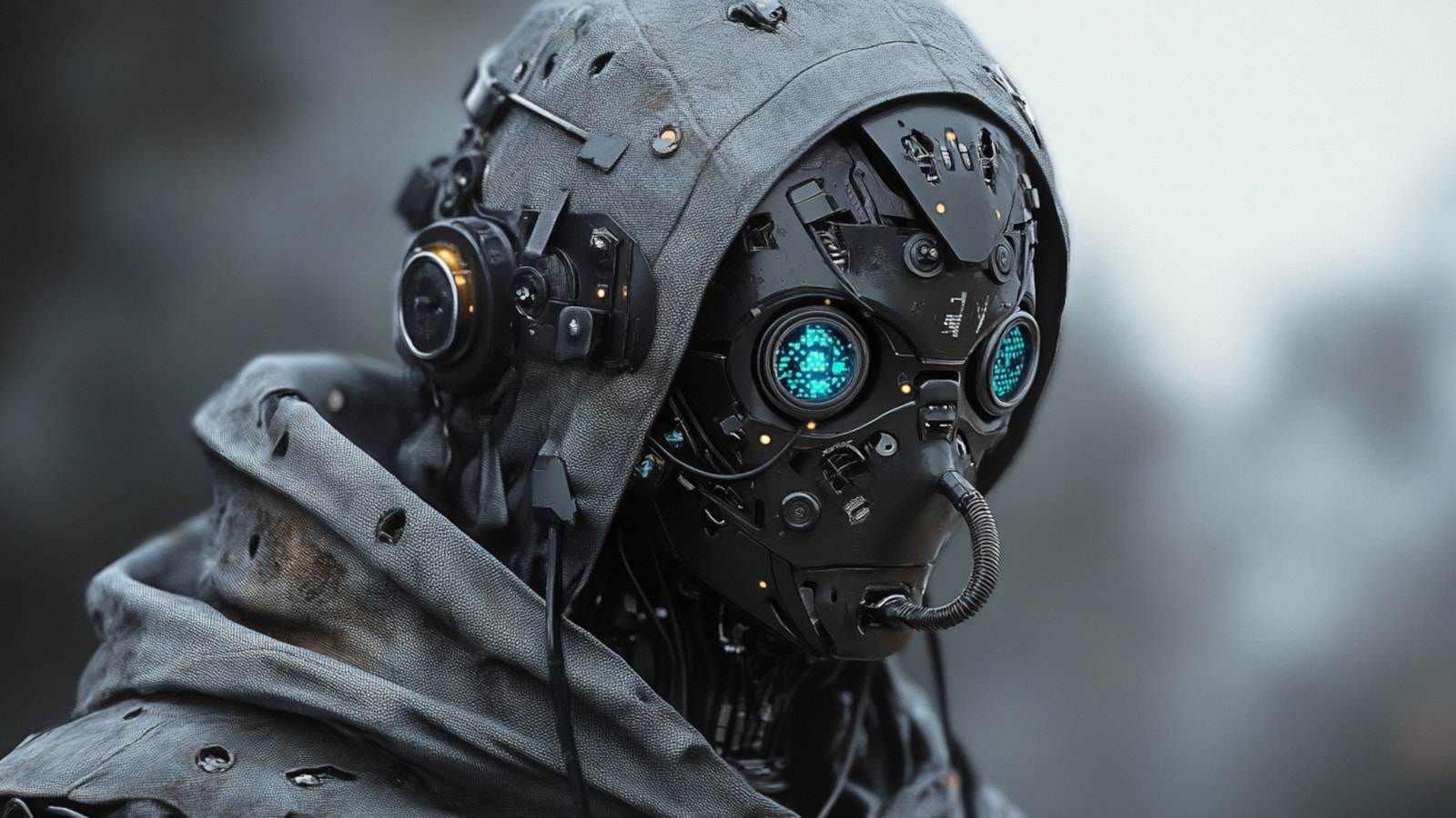 Robotic face used as the lead image for BleepingComputer's CLOSEDQUORUM report.